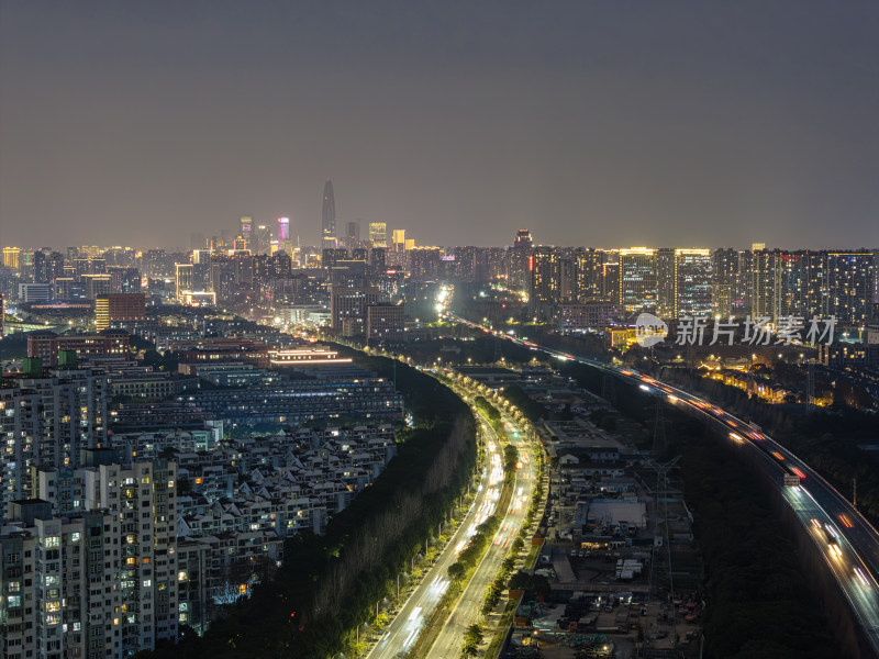 宁波城市景色航拍