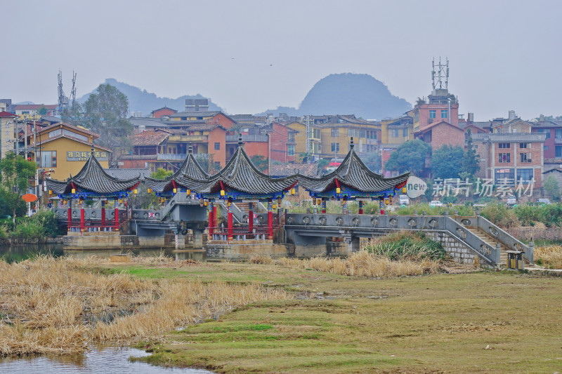 云南普者黑风景区， 山水风景，倒影