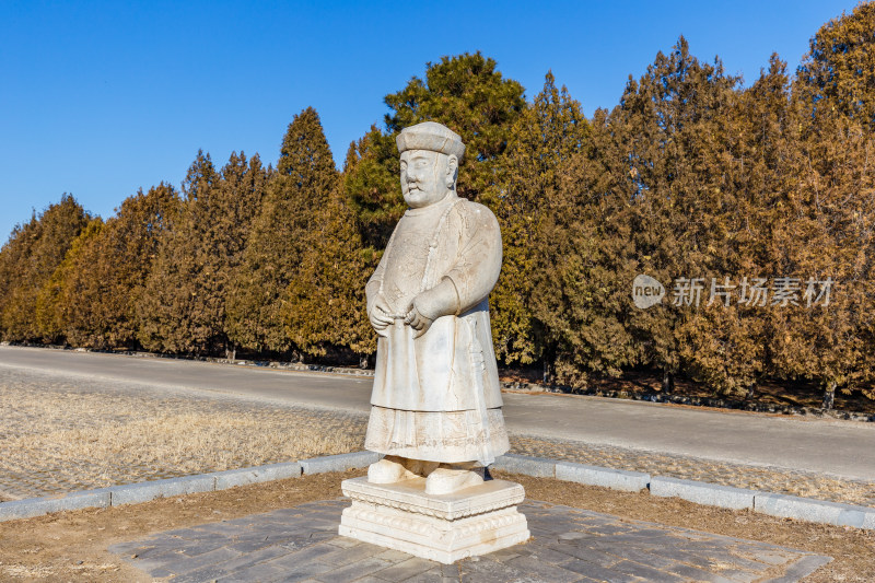 河北唐山市遵化清东陵石像生文臣