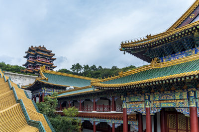 浙江舟山普陀山宝陀讲寺风光