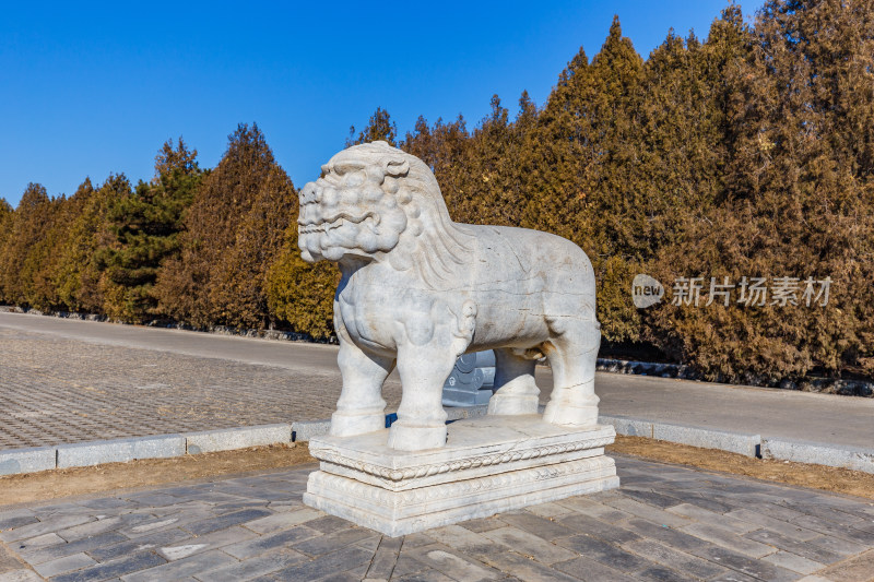 河北唐山市遵化清东陵石像生獬豸