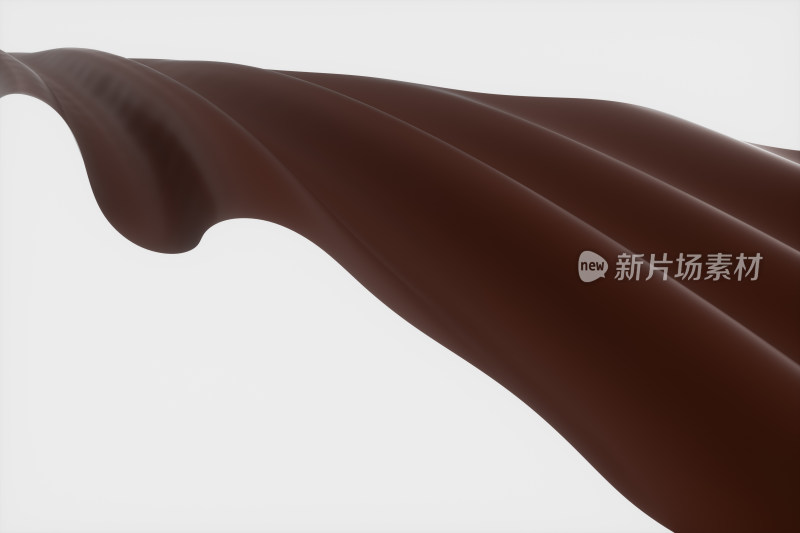 巧克力色渐变背景 3D渲染