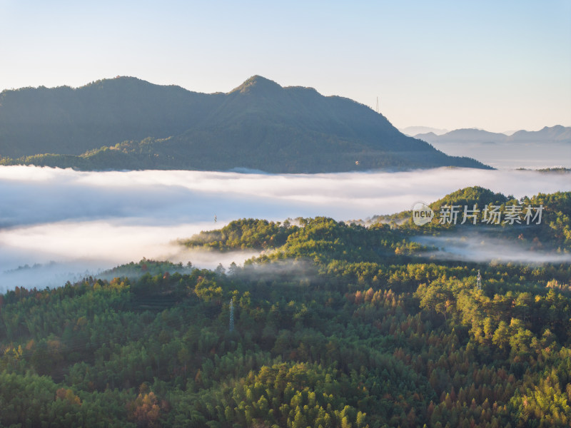 徽州黄山黟县皖南徽派建筑秋色奇墅湖仙境