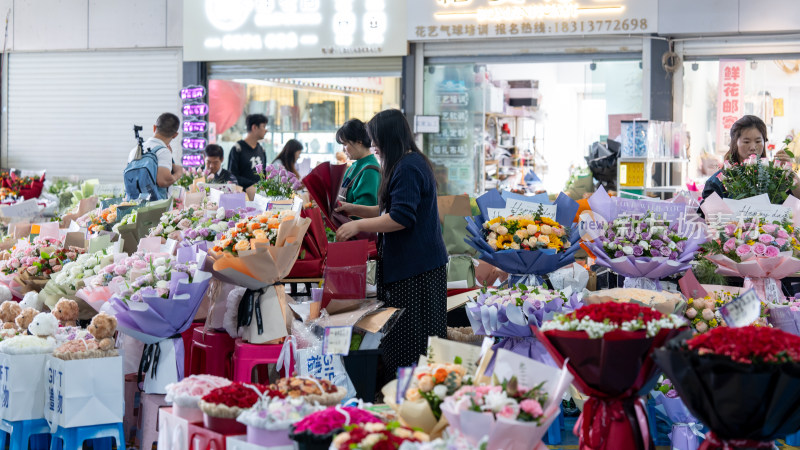 国庆假期云南昆明的斗南花市