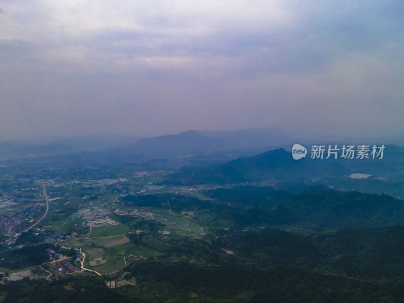 湖南靖州飞山景区航拍摄影图