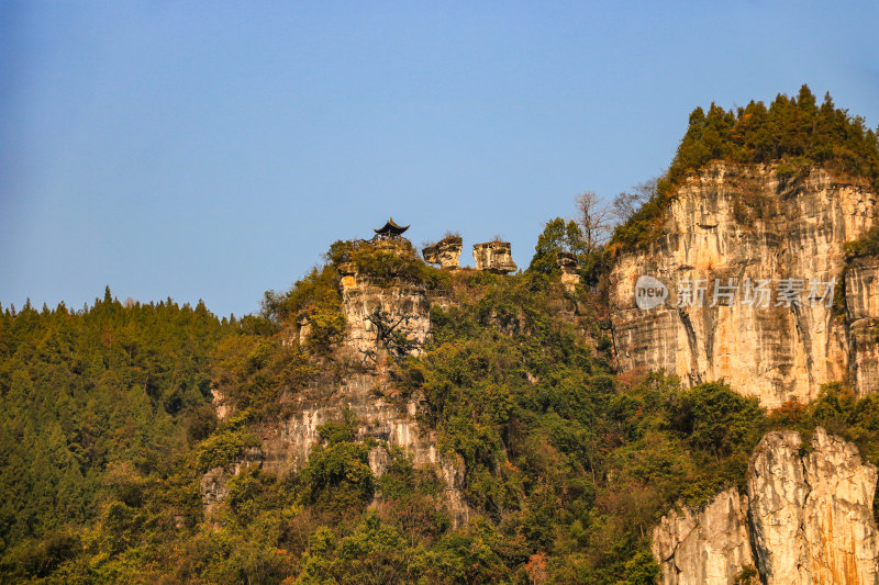 湖北宜昌三峡人家景区长江西陵峡灯影峡江域