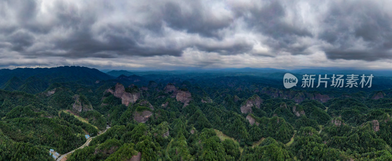 湖南怀化通道万佛山航拍全景图