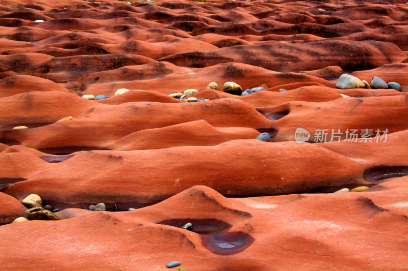 岩石喀斯特风景背景自然户外