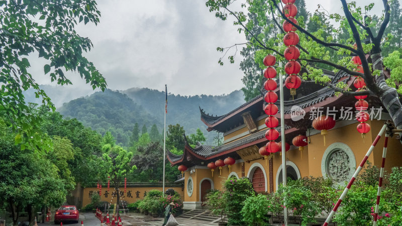 杭州飞来峰景区上天竺法喜禅寺古建筑