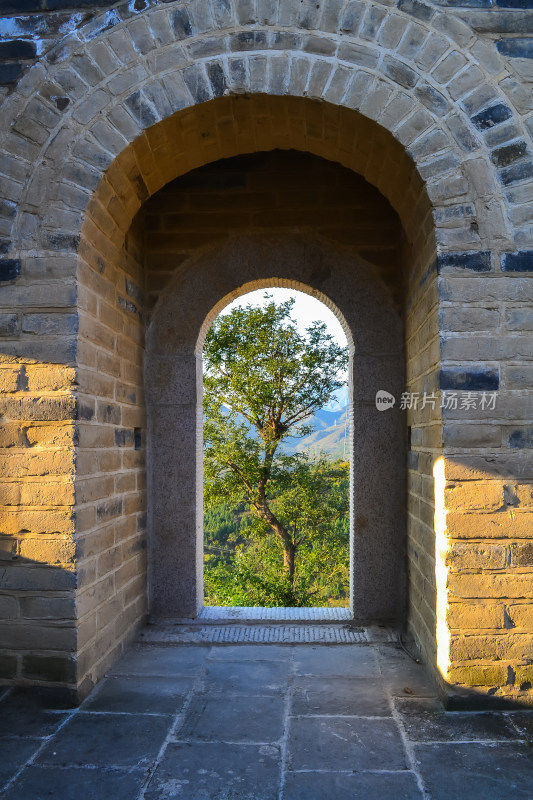 万里长城秋天自然风景