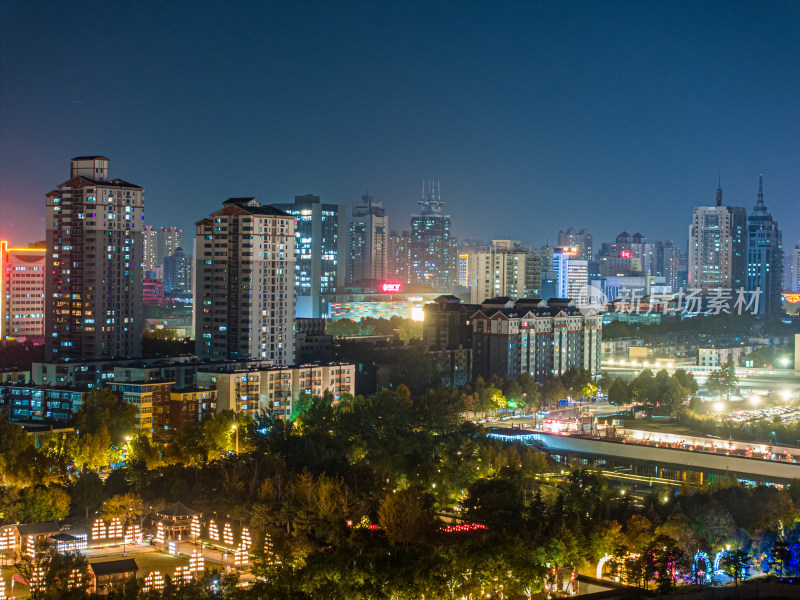 洛阳西工区夜景