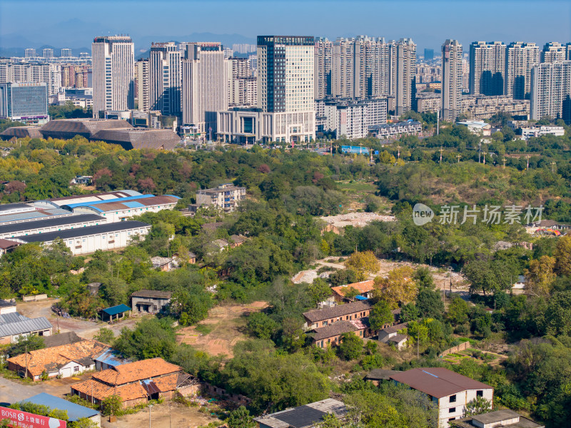 上饶城市建设航拍图