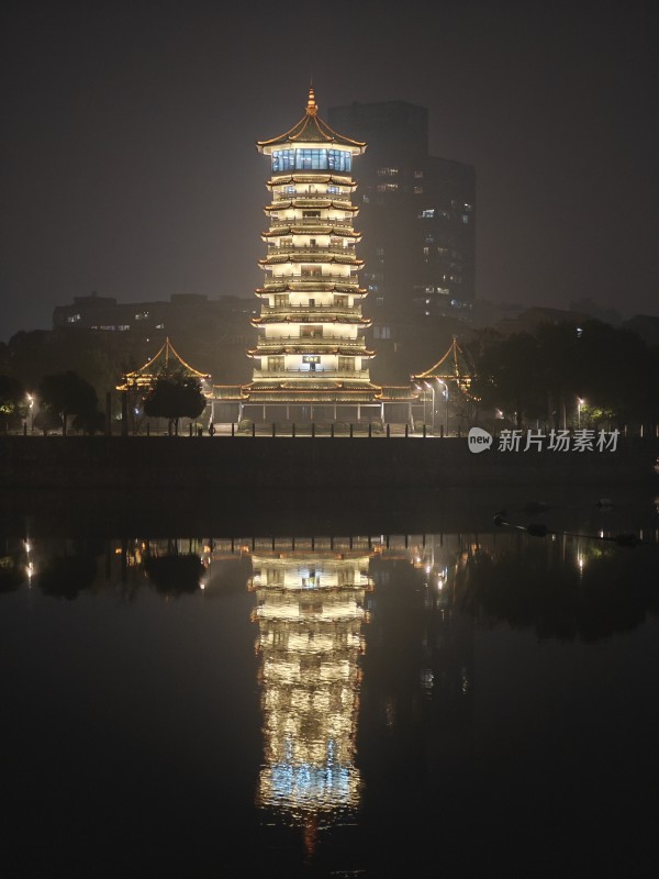 长沙潇湘阁绝美夜景