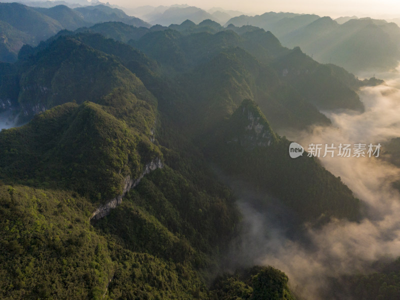 湖南湘西德夯大峡谷云海