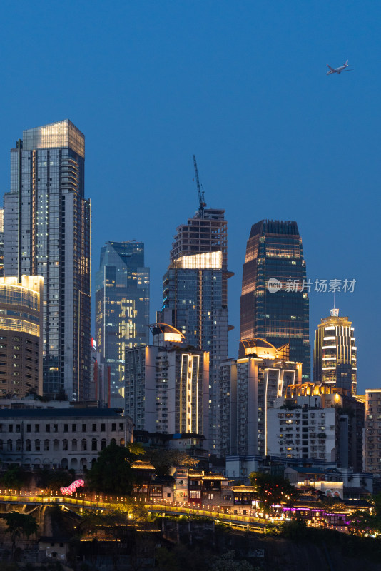 重庆解放碑山城步道夜景