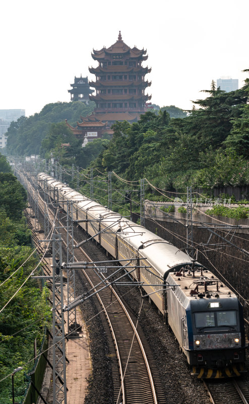 武汉京广铁路黄鹤楼建筑景观