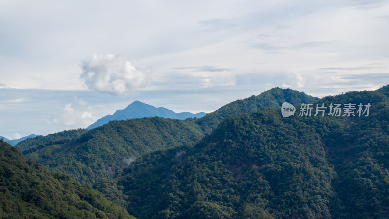 中国福建武夷山云雾缭绕