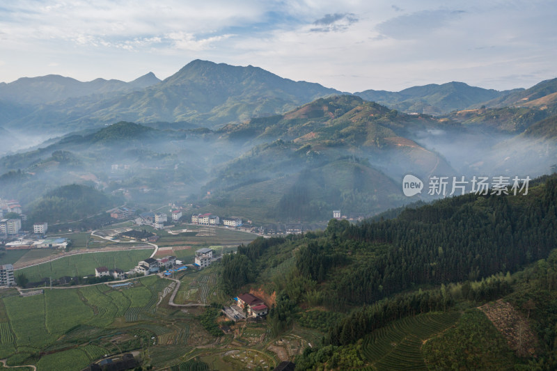 航拍福建乡村风景