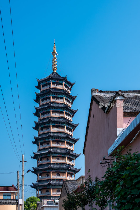 江苏扬州市江都开元寺药师宝塔建筑