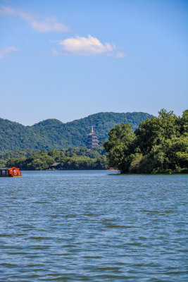 夏天杭州西湖美景