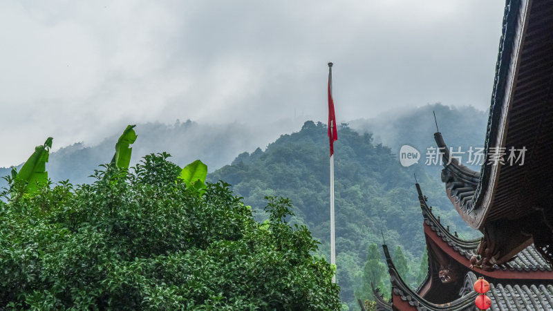 杭州飞来峰景区上天竺法喜禅寺古建筑