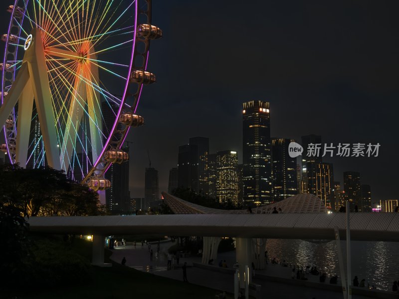 摩天轮夜景