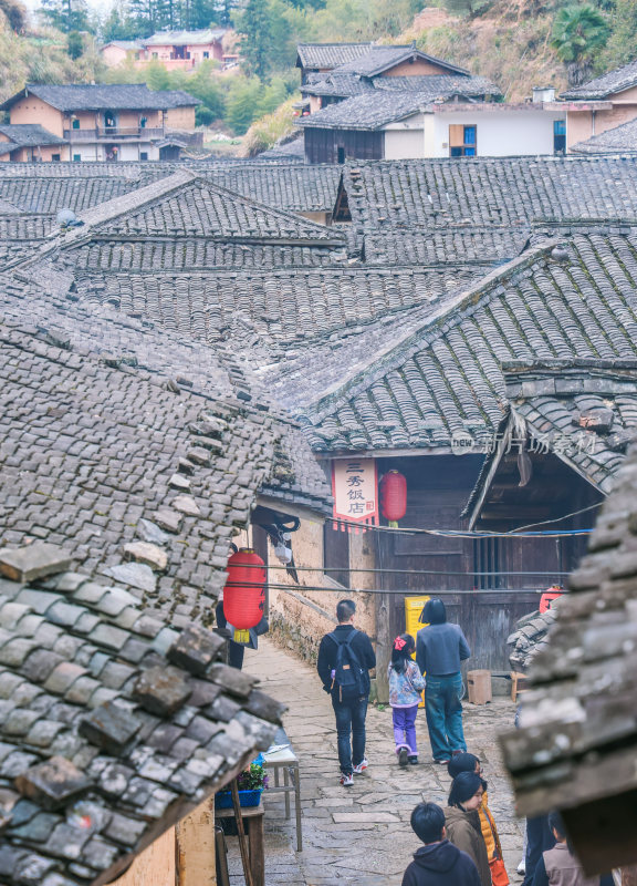 福建龙岩长汀丁屋岭旅游风光