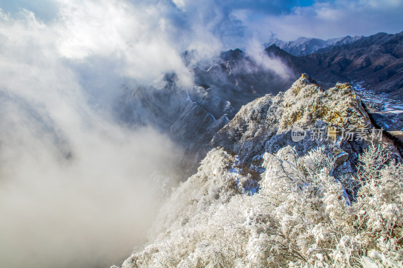 箭扣长城雪景