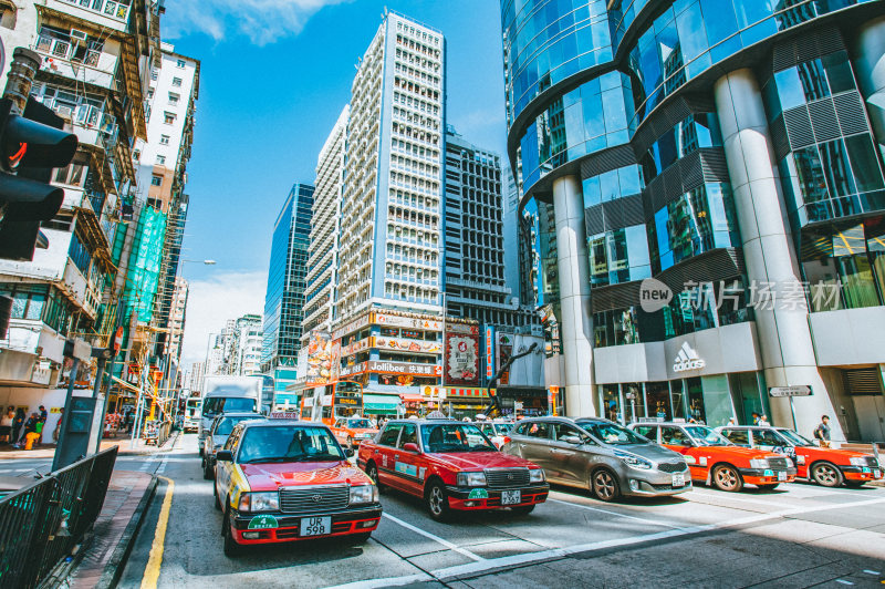 香港九龙城区城市风光