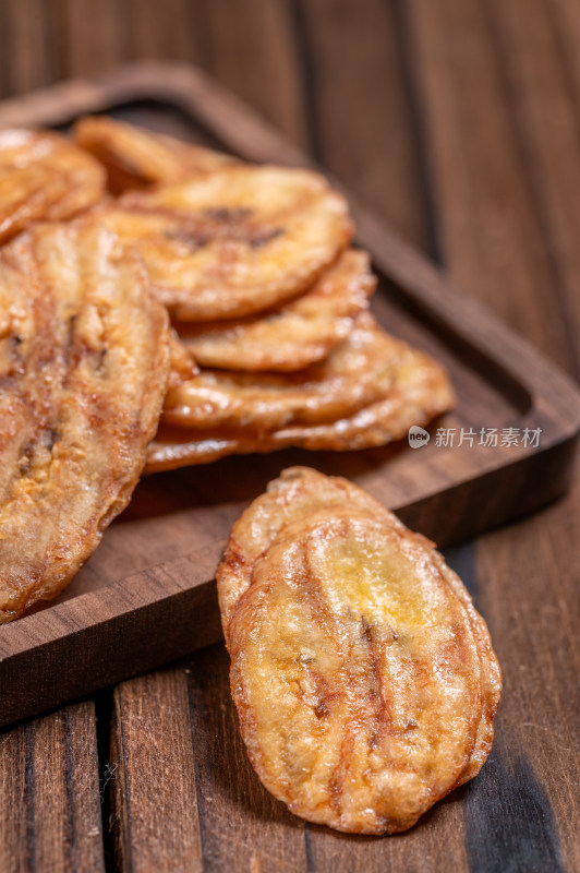 美味零食烤香蕉片