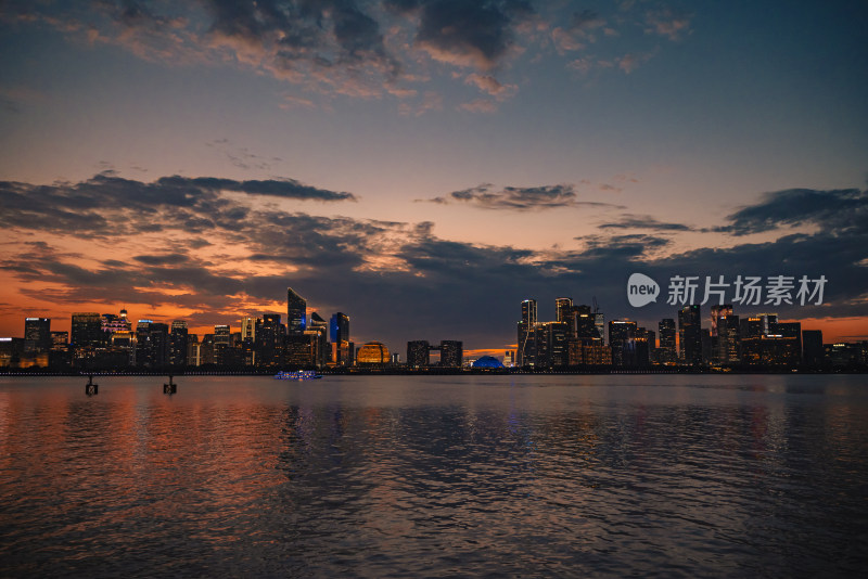 杭州钱江新城夜景