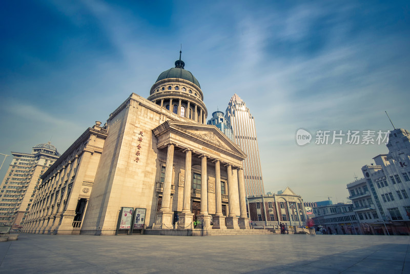 天津城市风光地标建筑城市夜景