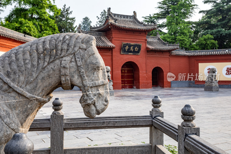 河南洛阳白马寺白马景点景观