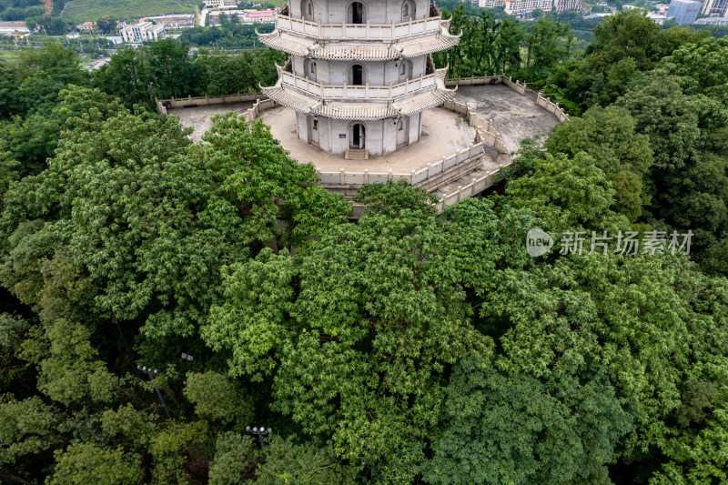 宜春崇圣禅寺航拍图