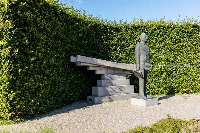 哥本哈根神农喷泉景区内雕像