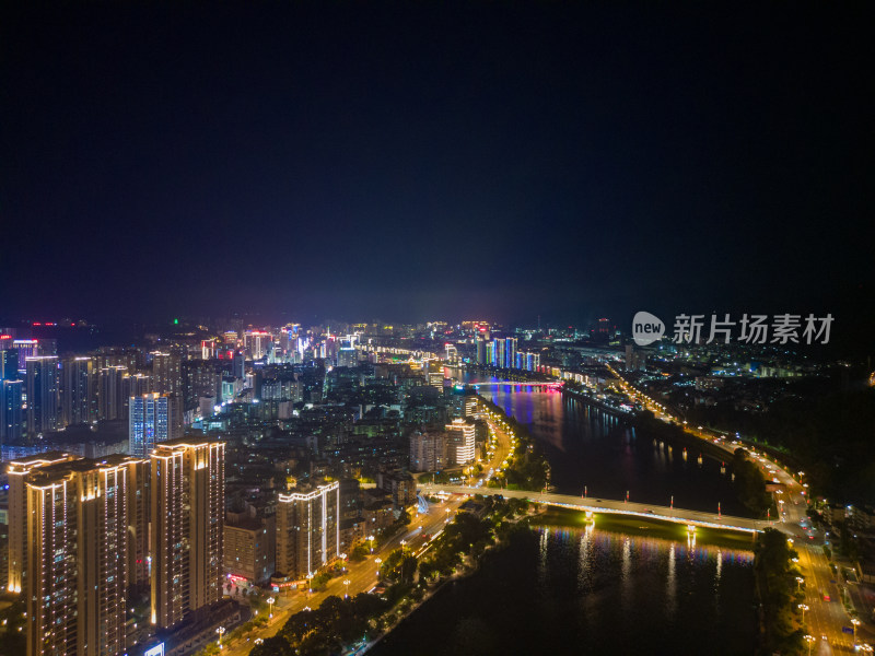 福建三明城市夜景