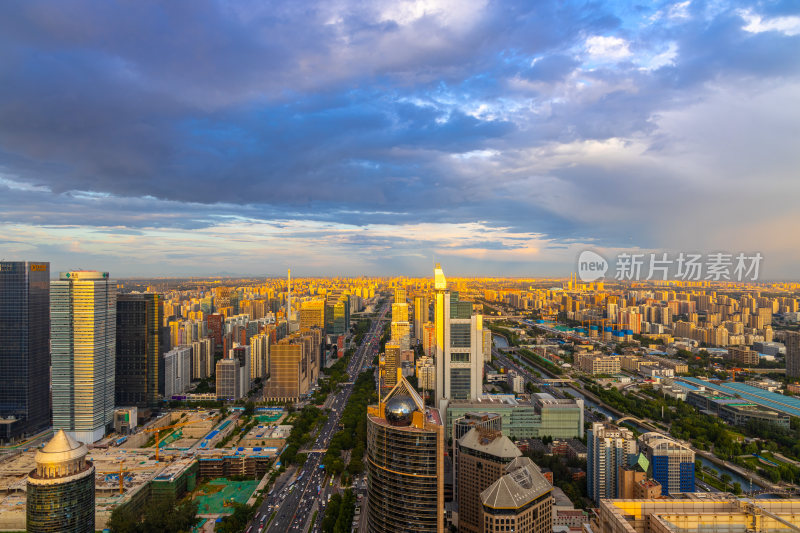 北京国贸CBD中央商务区中国尊建筑群