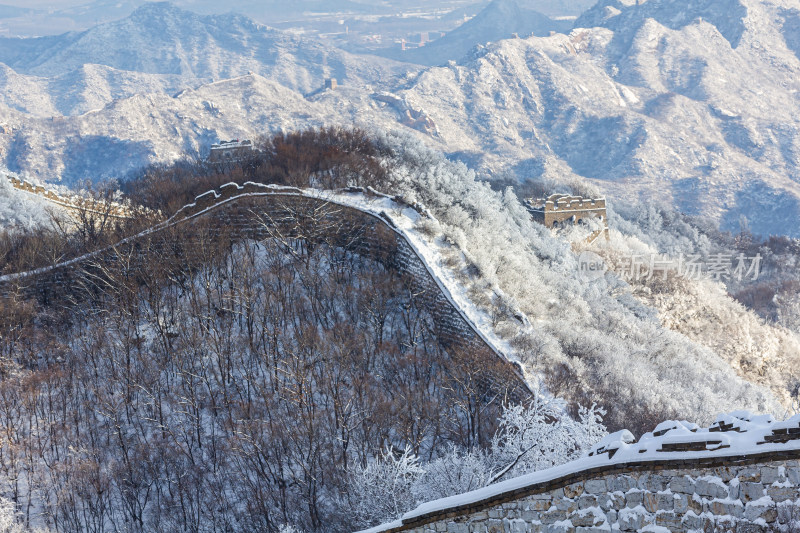 长成雪后冬季风光