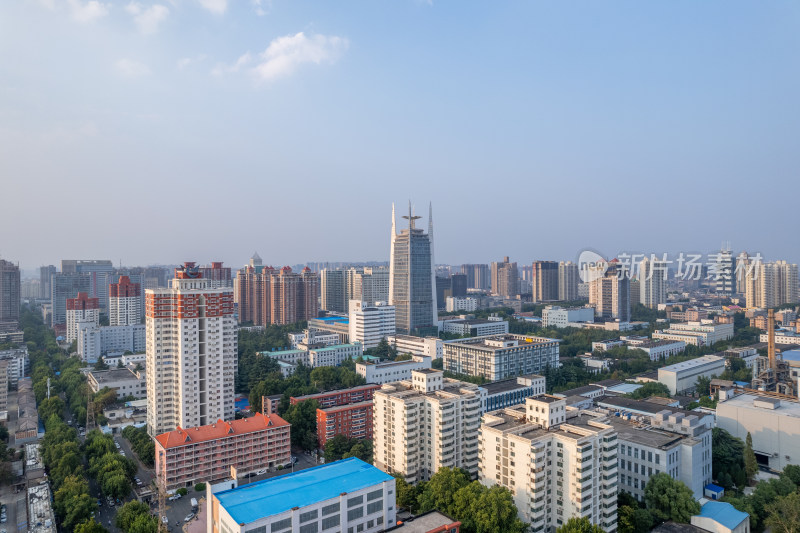 河南省洛阳市地标建筑城市风光