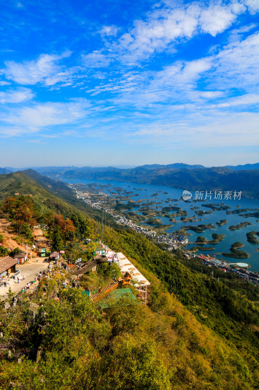 湖北黄石仙岛湖生态旅游景区，天空之城景区