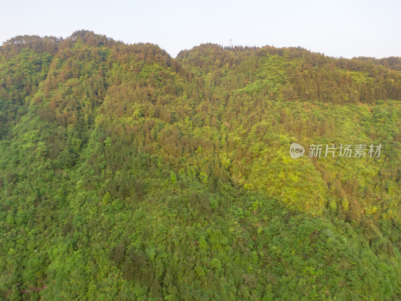 大自然崇山峻岭风景航拍图