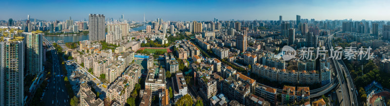 广州海珠区城市建筑全景