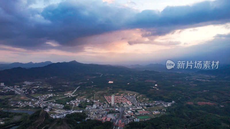 广东韶关丹霞山5A景区日出日落晚霞航拍