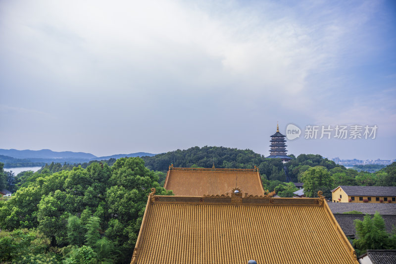 杭州西湖净慈寺建筑风景