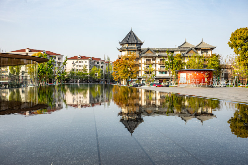 上海徐汇龙华寺自然建筑景观龙华寺塔