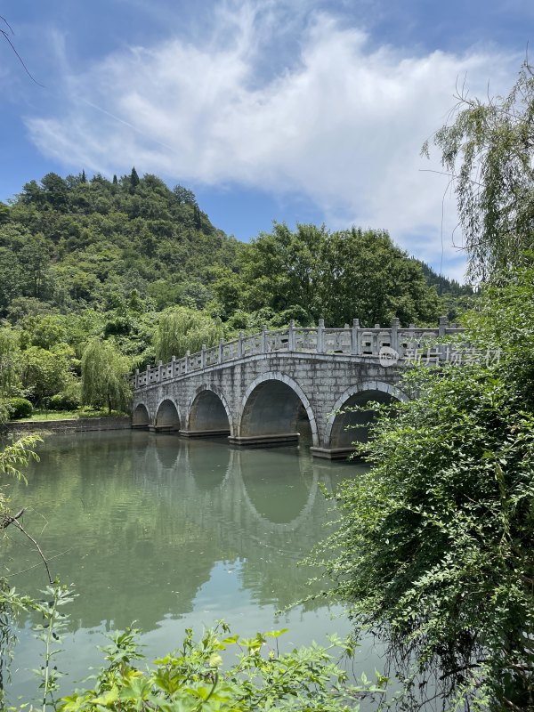 贵州省贵阳市花溪十里河滩景色