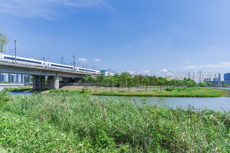 武汉洪山区杨春湖公园风景