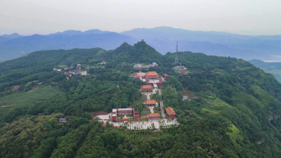 湖南靖州飞山4A景区航拍