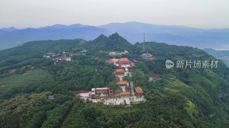 湖南靖州飞山4A景区航拍