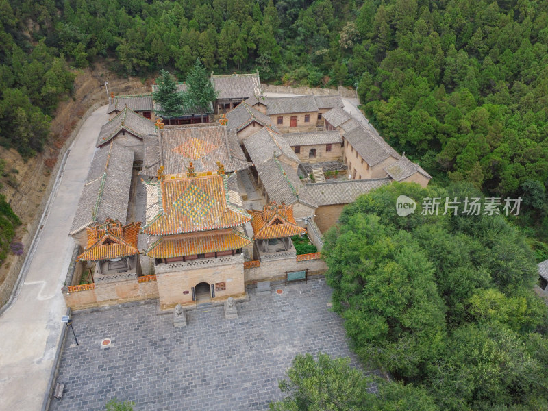 航拍山西省晋城市古建风光